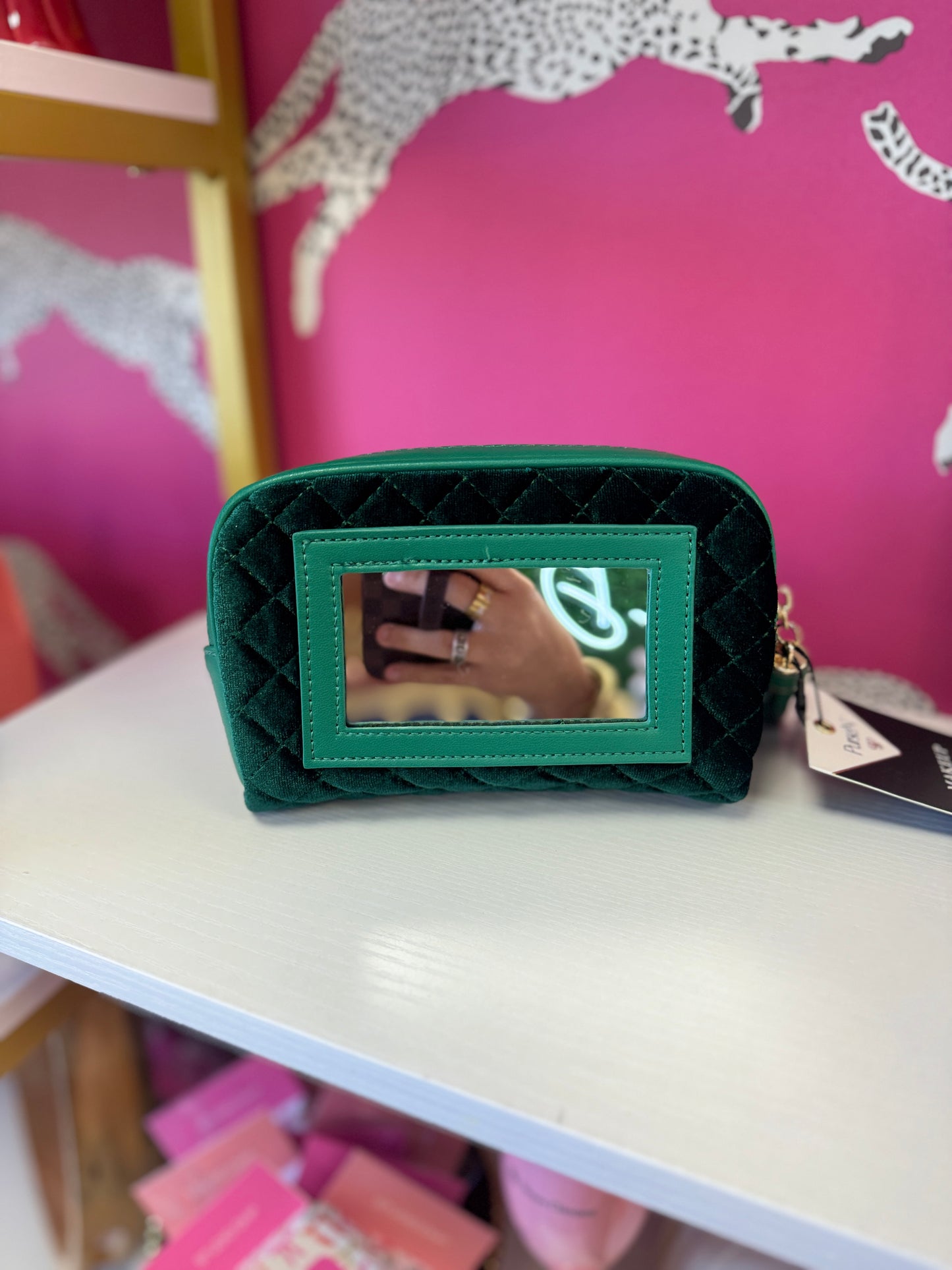 Glam Makeup Case- Emerald Velvet