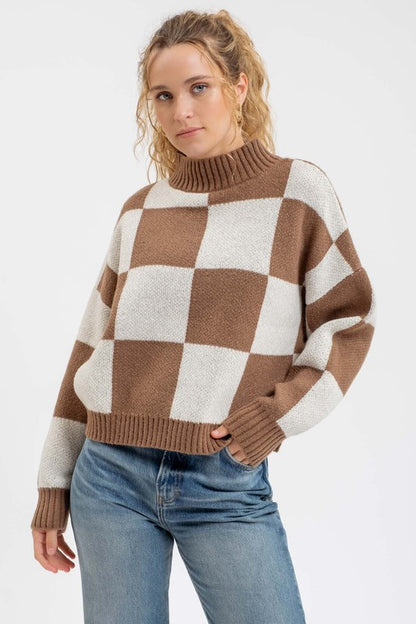 Nikki Sweater-(Mocha)