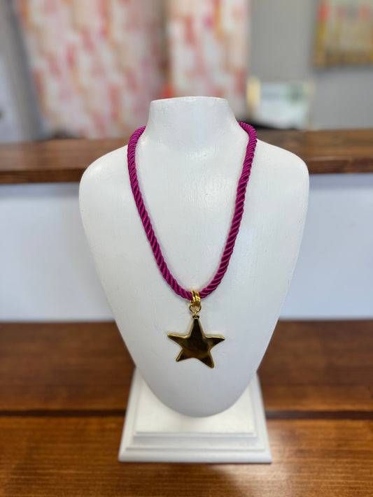 FC Pink Rope Necklace