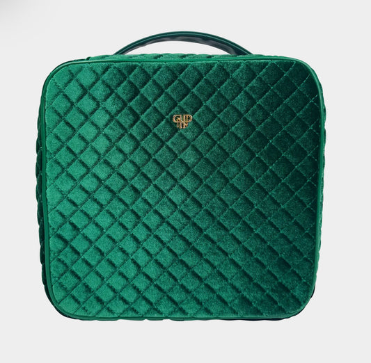 Mini Diva Makeup Case- Emerald Velvet