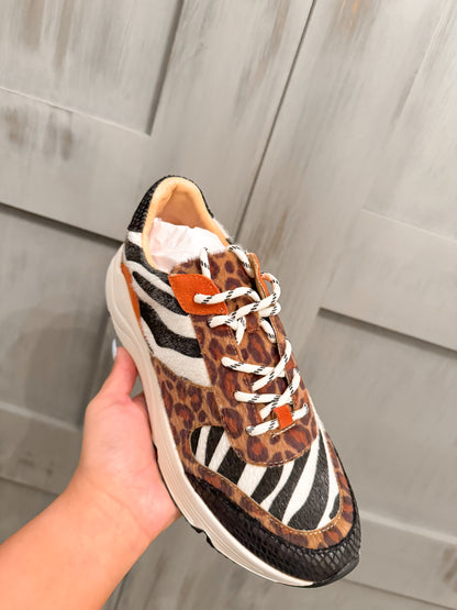 Funky Orange Platform Sneakers