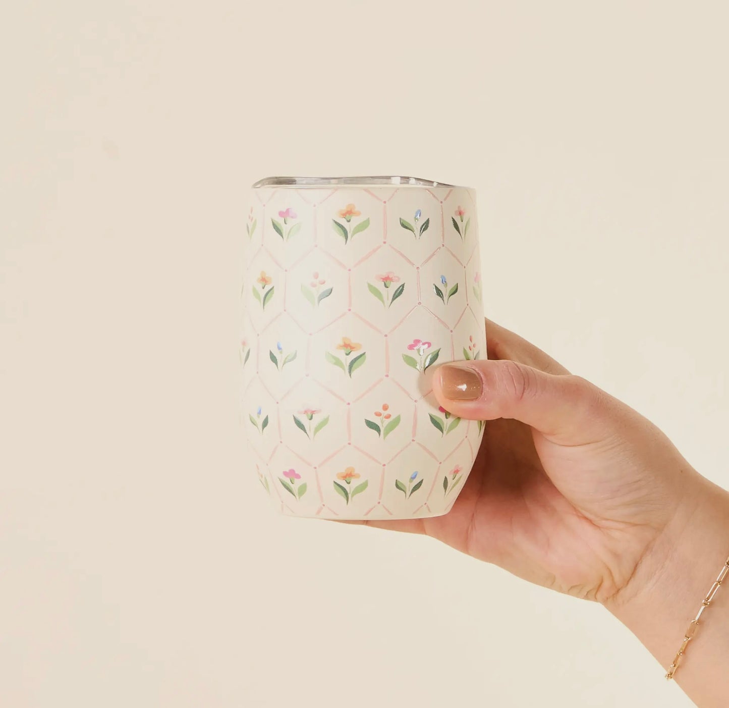 Flower Wine Tumbler