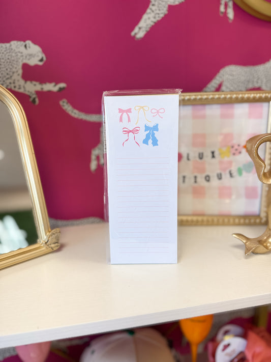 Multi Bows Note Pad