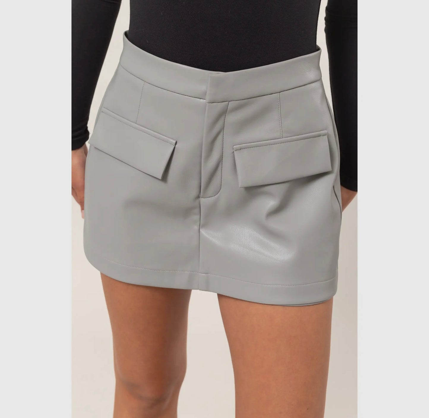 Mia Leather Skort