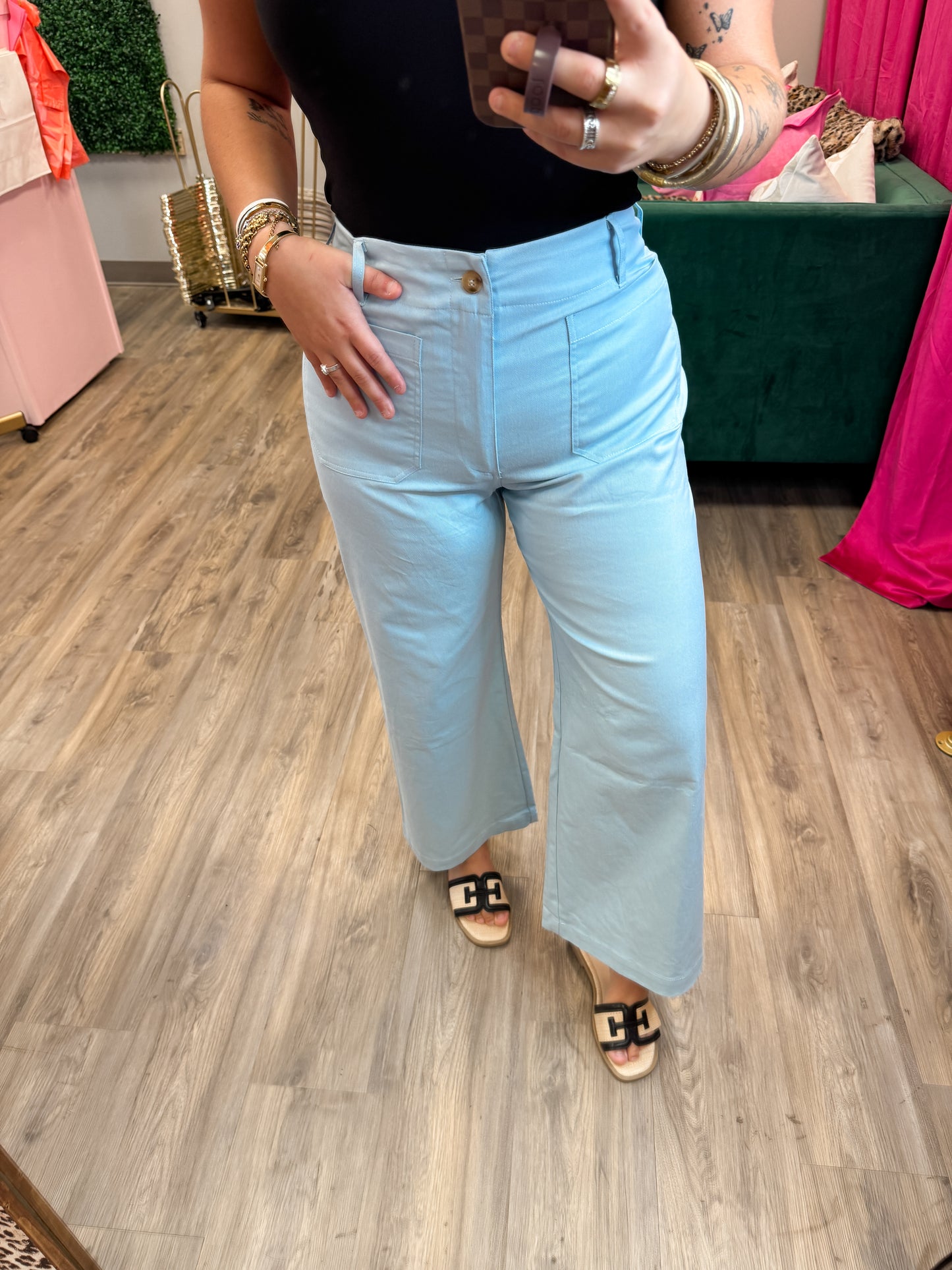 Stella Pants- Baby Blue