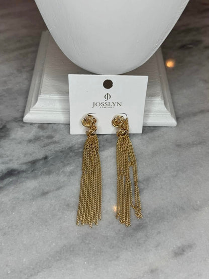 Gold Tassel Earrings