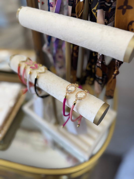 FC Light Pink Bracelet w/ Gem