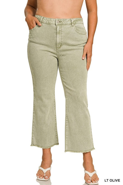 (CURVY) McCoy Jeans- Light Olive