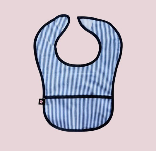 Navy Glossy Bib