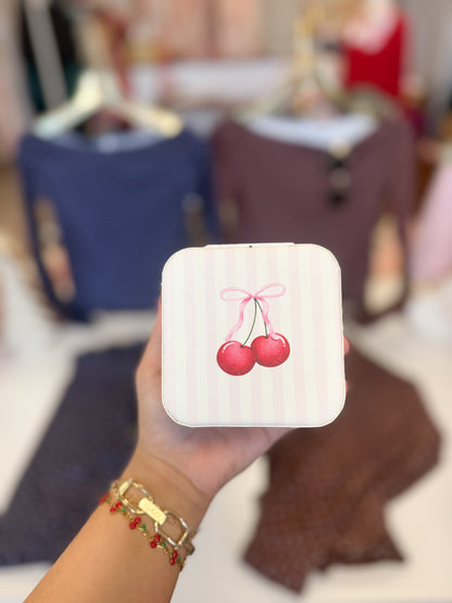 Bow Cherry Jewelry Case