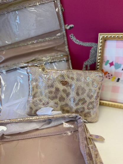 Toiletry Case- Glimmer Leopard