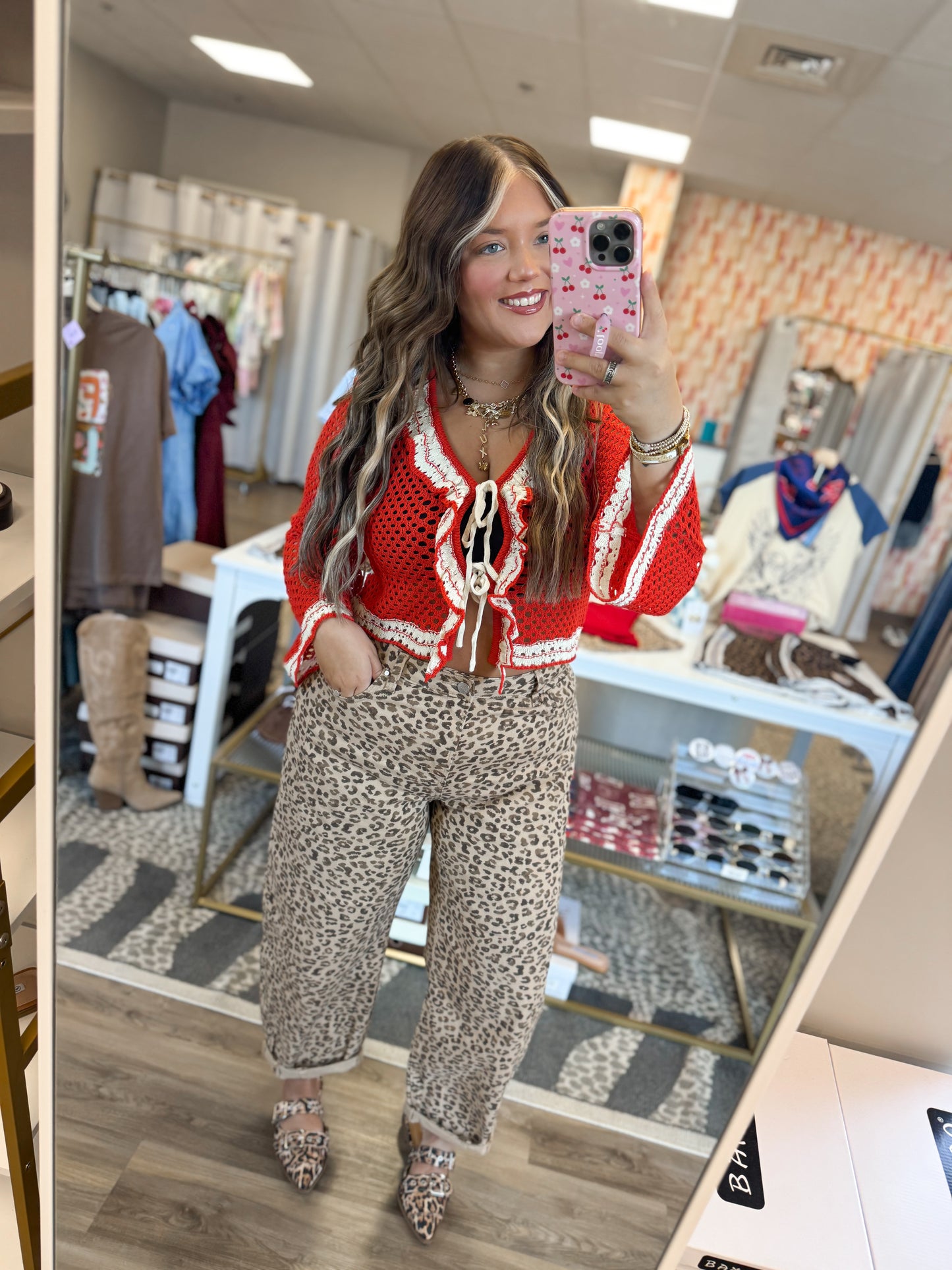 Cheetah Babe Barrel Jeans