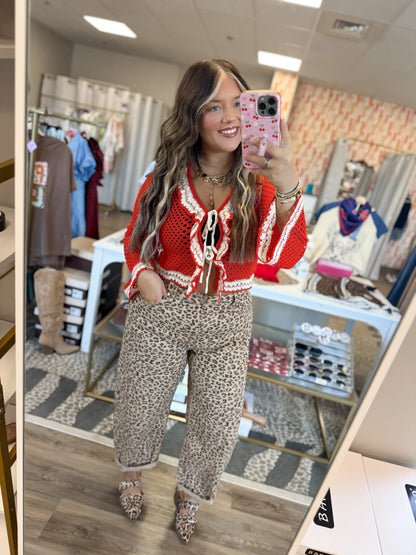 Cheetah Babe Barrel Jeans