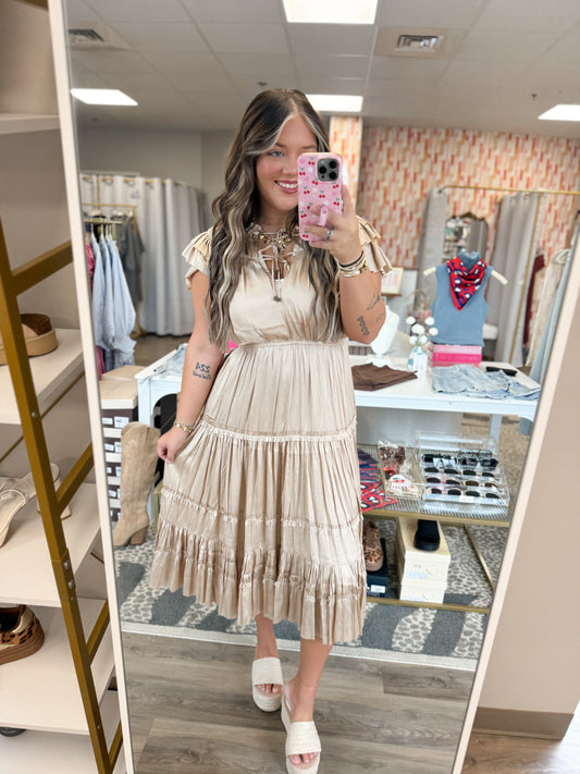 Elodie Dress- Gold