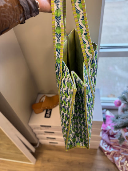 Green/Blue Quilted Tote