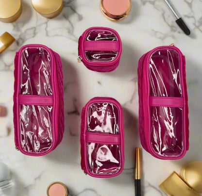 Mini Diva Makeup Case- Pink Velvet