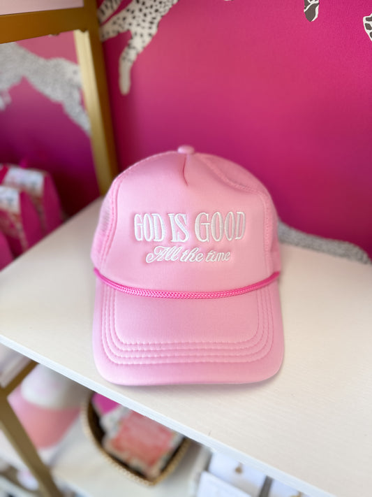 God Is Good All The Time Trucker Hat