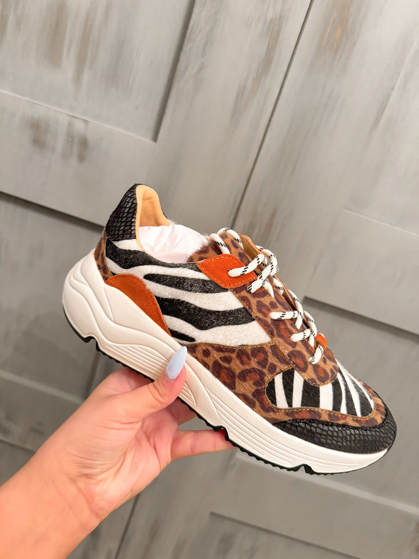 Funky Orange Platform Sneakers