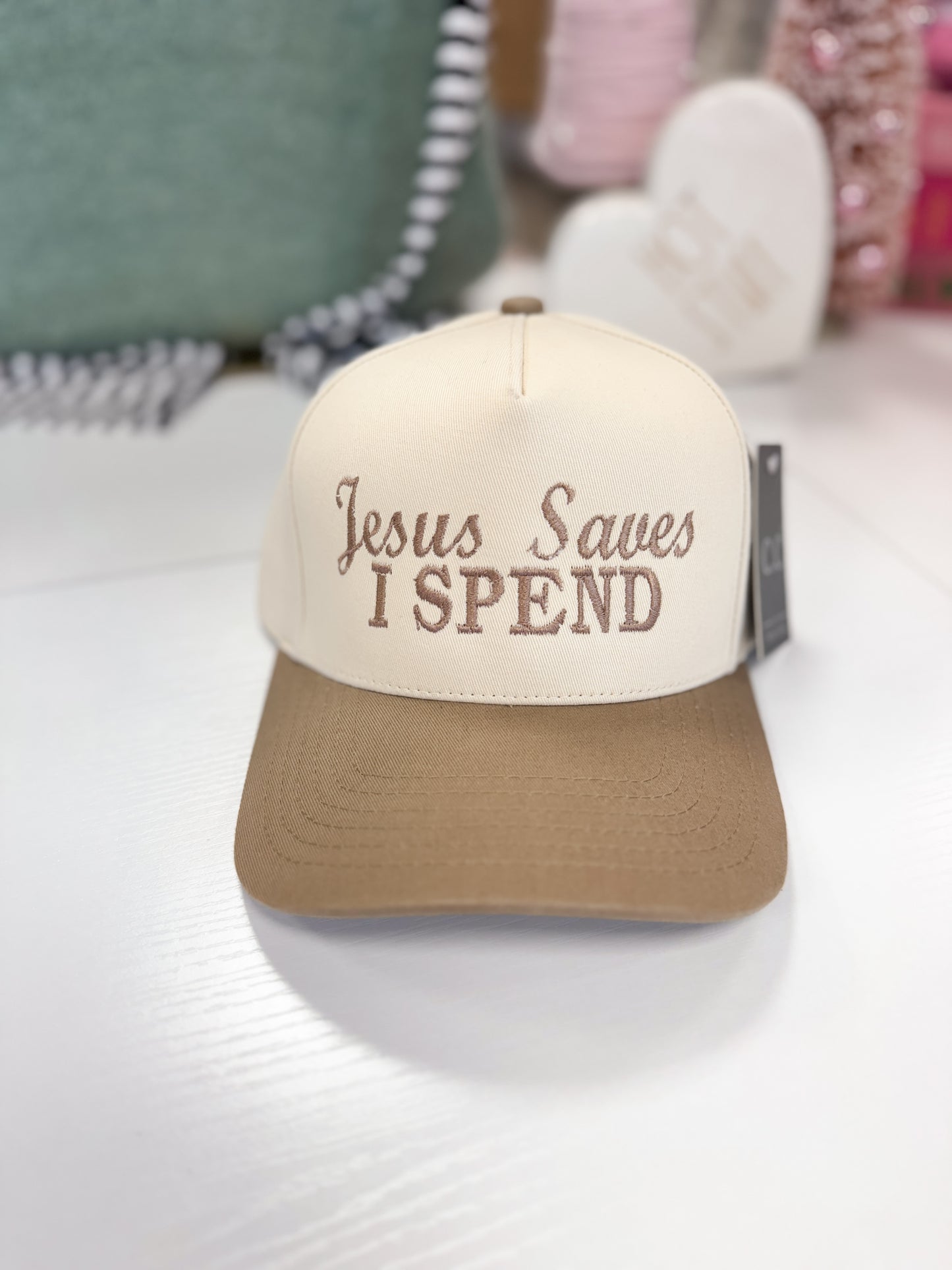 Jesus Saves I Spend Trucker Hat (4 Colors)