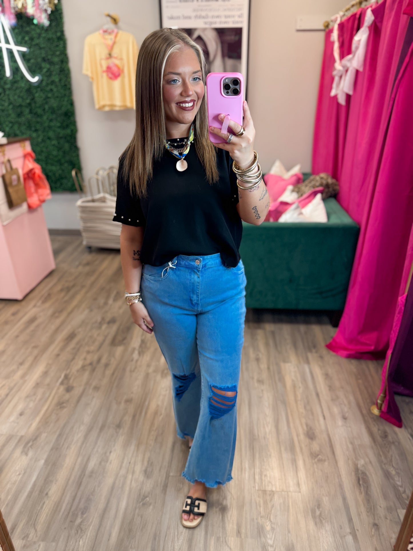 Demi Jeans- Ocean Blue