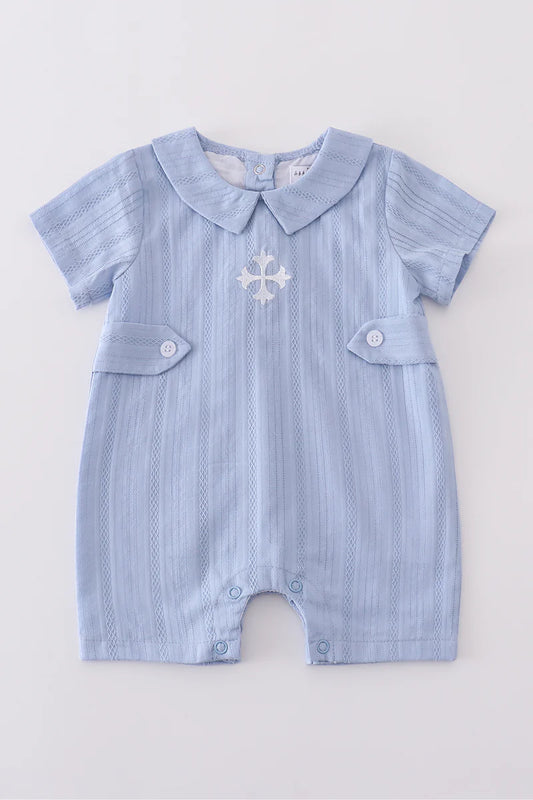 Blue Cross Romper- Boy