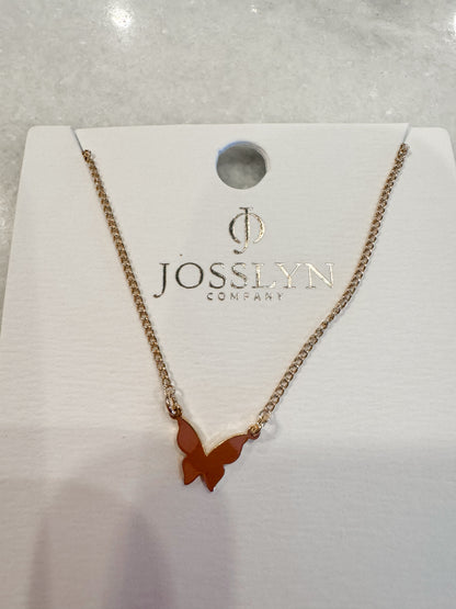 Gold Mini Butterfly Necklace