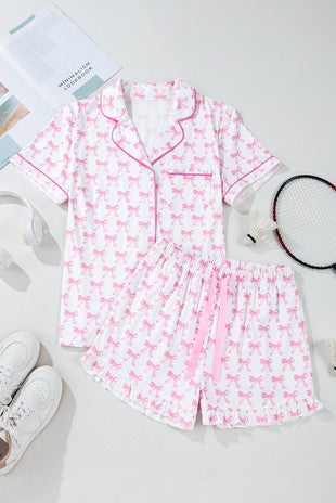 Pink Bow Fancy PJ Set