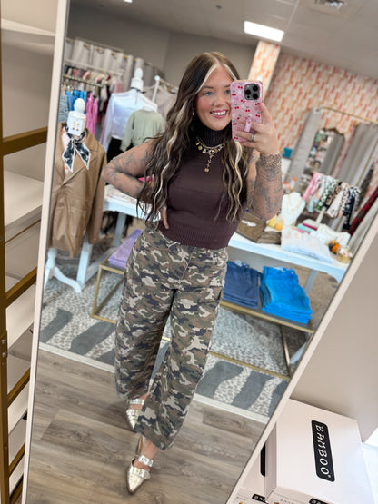 Camo Dreams Barrel Jeans