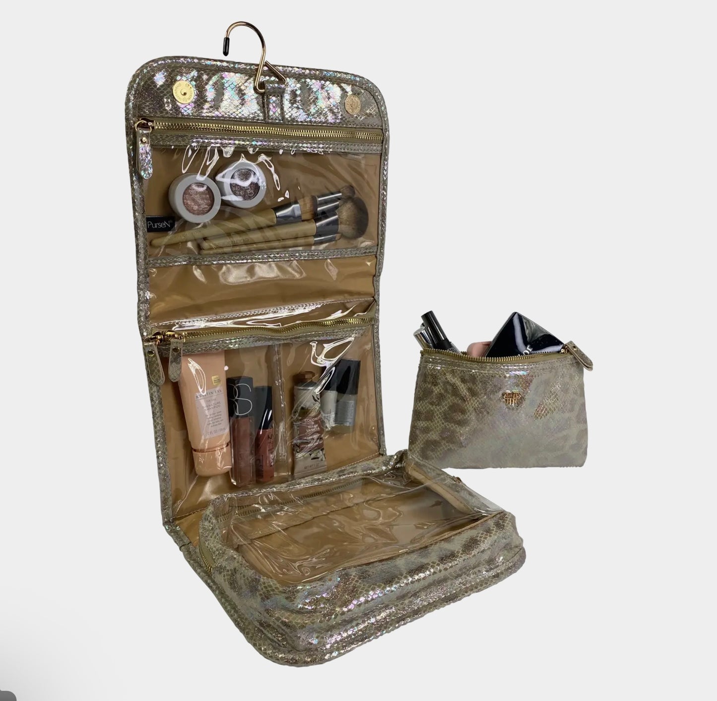 Toiletry Case- Glimmer Leopard