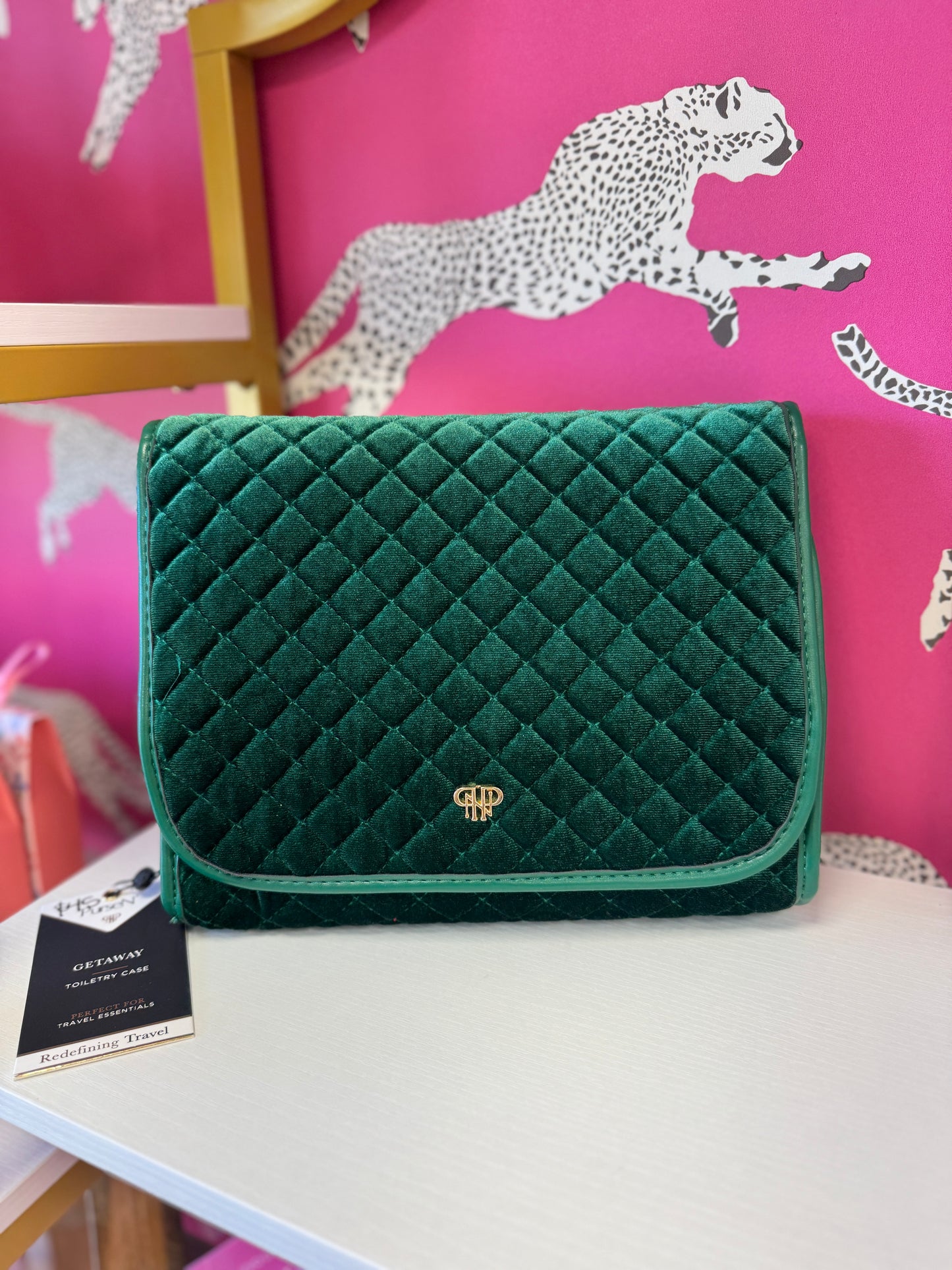 Toiletry Case- Emerald Velvet