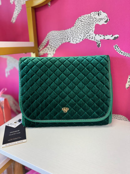 Toiletry Case- Emerald Velvet
