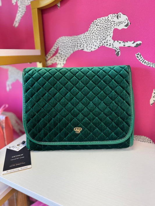 Toiletry Case- Emerald Velvet