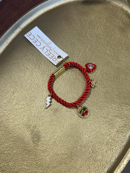 FC Cord Charm Bracelet- 9 Colors