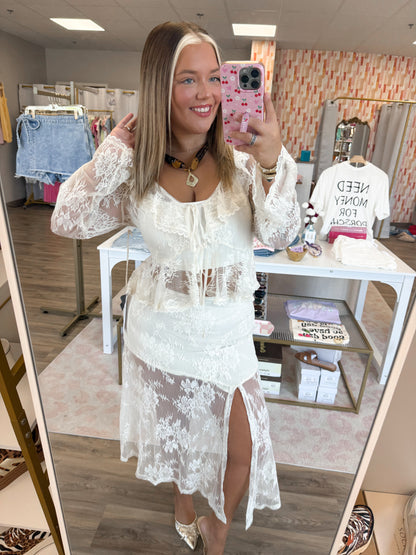 Rosie Sheer Tie Top