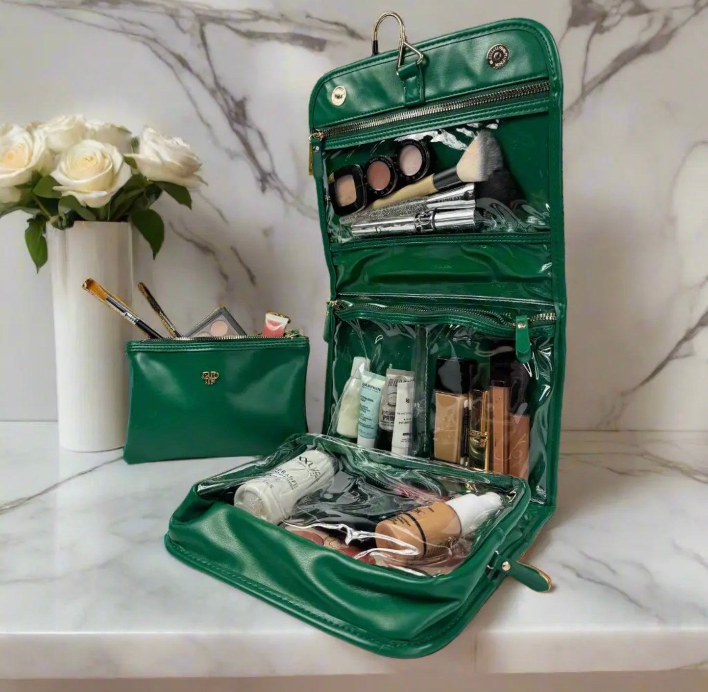 Toiletry Case- Emerald Velvet