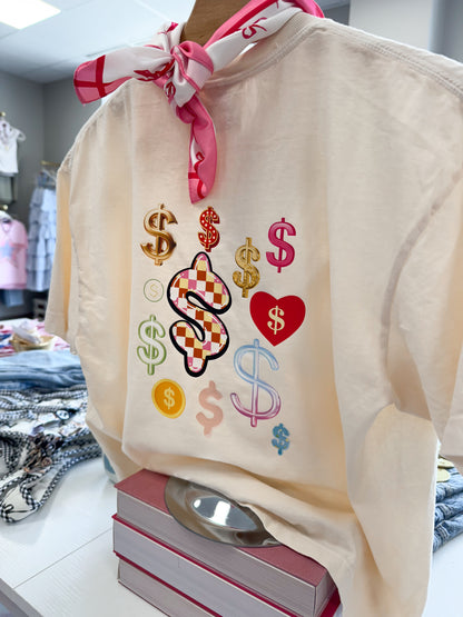 A LUX Cropped Boxy Logo Tshirt