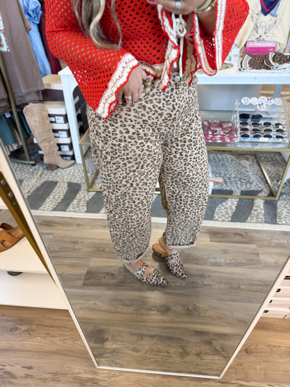 Cheetah Babe Barrel Jeans