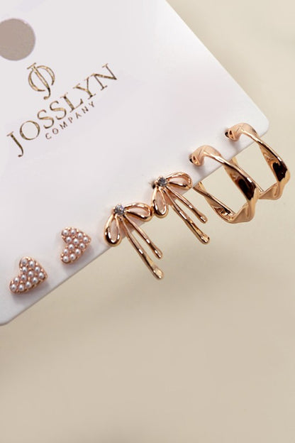 Bow Earring Set 3