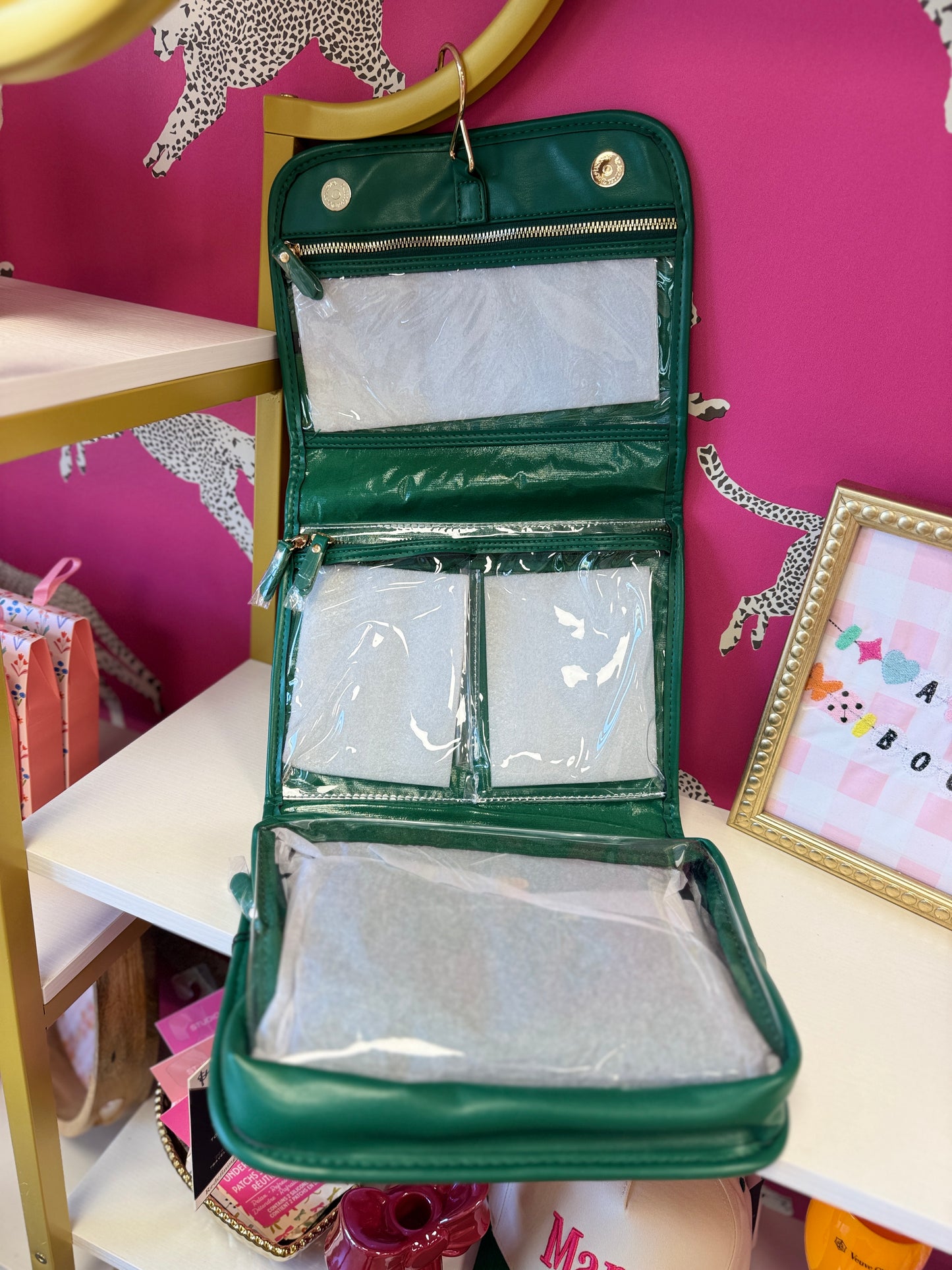 Toiletry Case- Emerald Velvet
