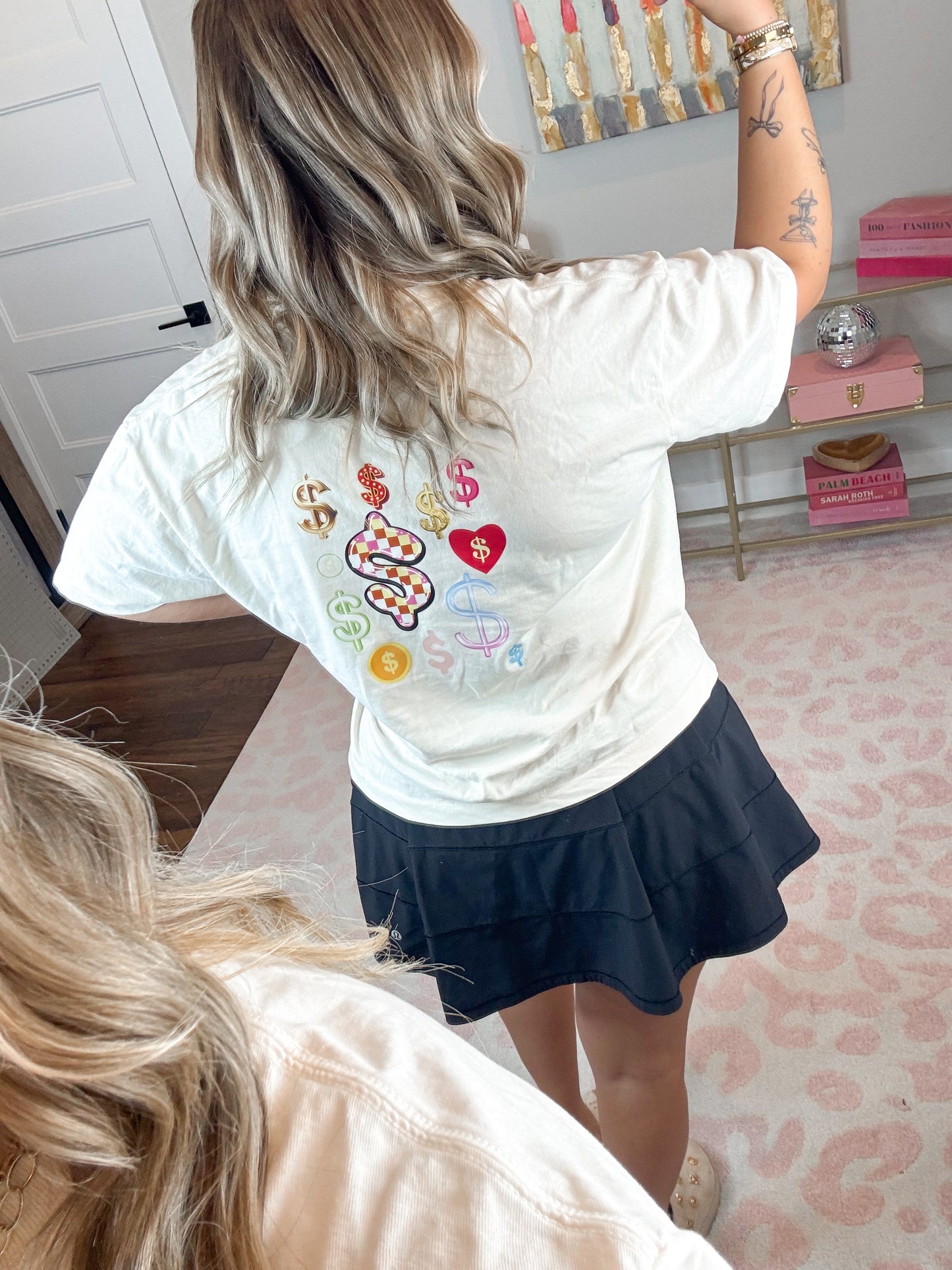 A LUX Cropped Boxy Logo Tee