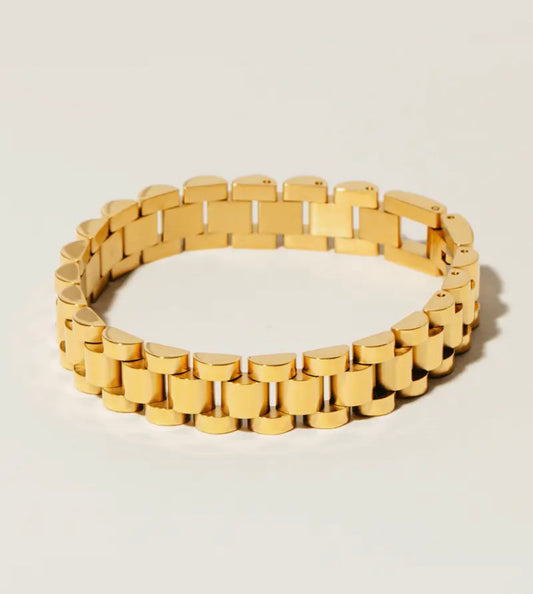 Gold Watch Band Bracelet