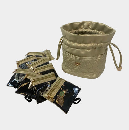 Jewelry Travel Bag- Gold