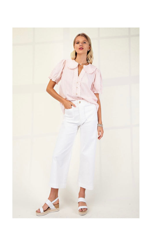 Stella Pants- White (CURVY)