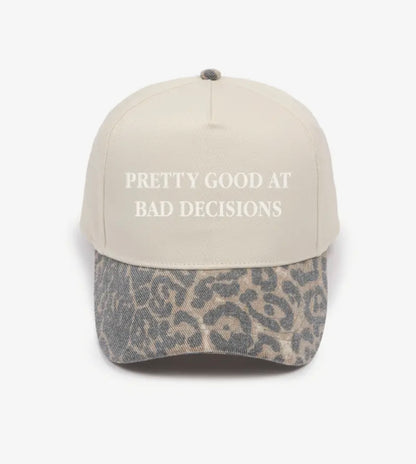 Pretty Good At Bad Decisions Trucker Hat