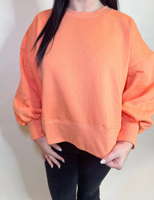 Balloon Sleeve Sweatshirt (CURVY)