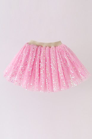 Pink Glitter Skirt