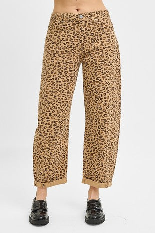 Cheetah Babe Barrel Denim Jeans