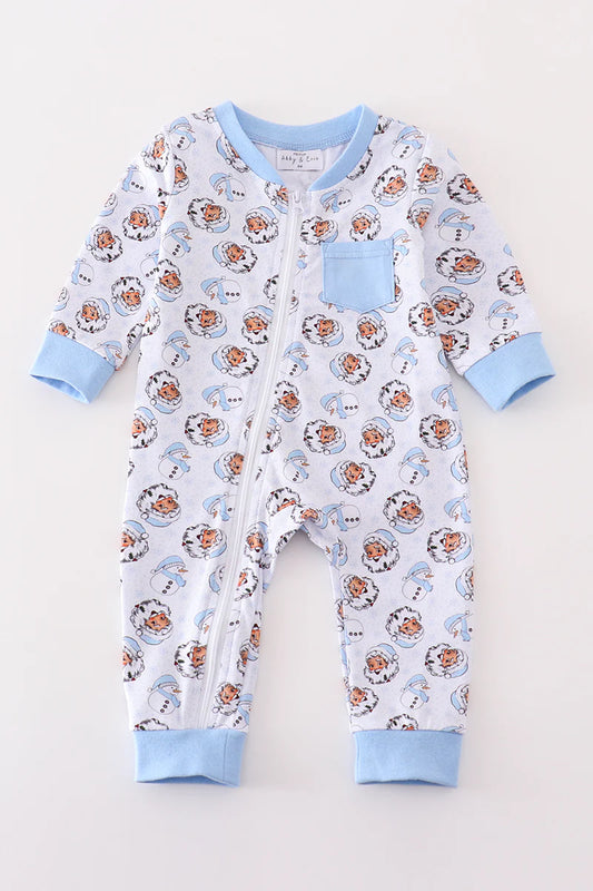 Santa PJ Romper- Boy