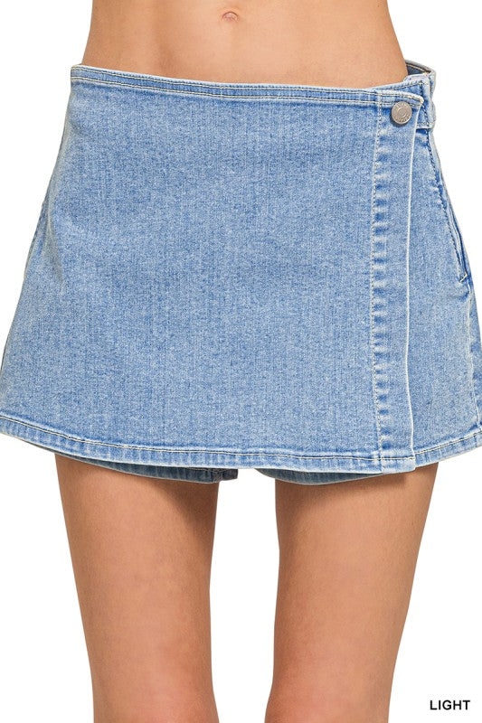 Lexi Skort- Light Denim
