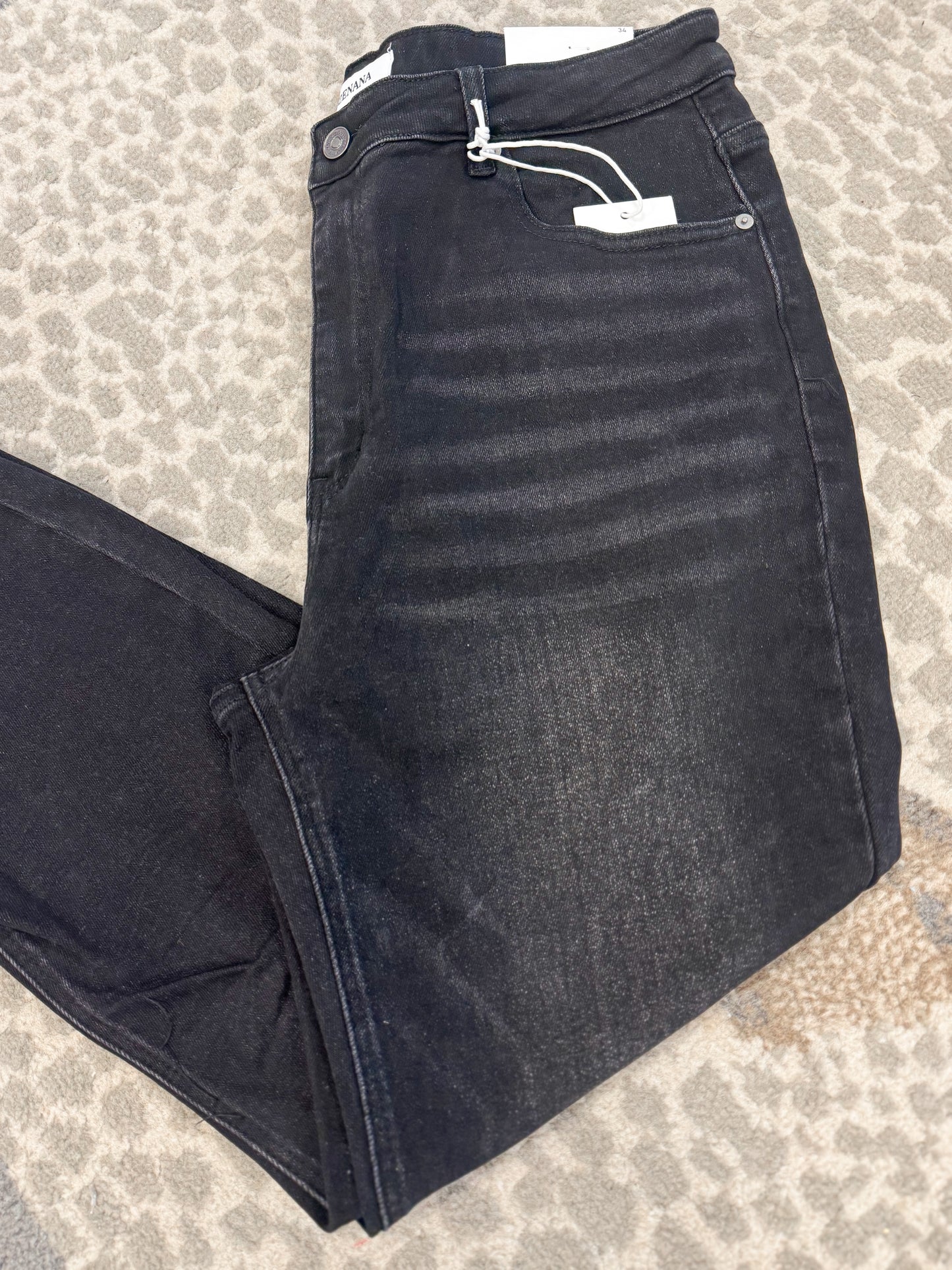 Lexie Jeans- Black (CURVY)